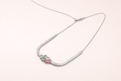 stainless steel silver polish fancy necklace for girls anti tarnish aniti allergic
