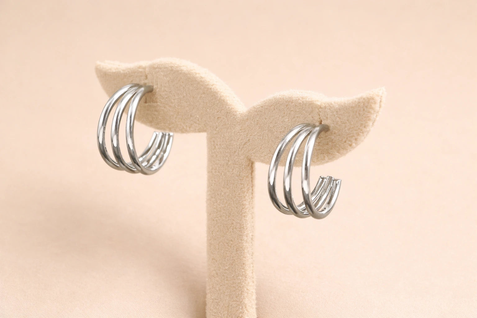 Stainless Steel Silver Polish Anti-Tarnish & Anti-Allergic Fancy Earring for Girls (Design 3)