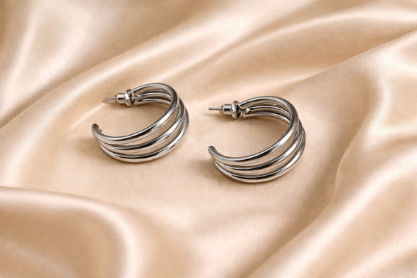 Stainless Steel Fancy Earring for Women (Design 3) – Silver