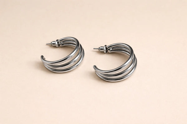 Stainless Steel Fancy Earring for Women (Design 3) – Silver