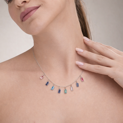 stainless steel silver polish fancy necklace for girls anti tarnish aniti allergic