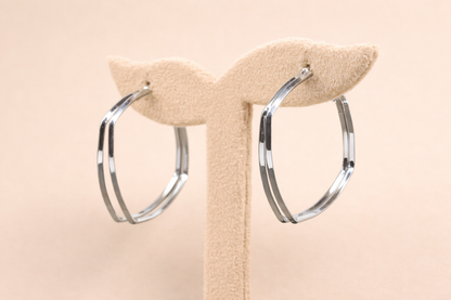 stainless steel silver polish anti tarnish anti allergic fancy earring for girls