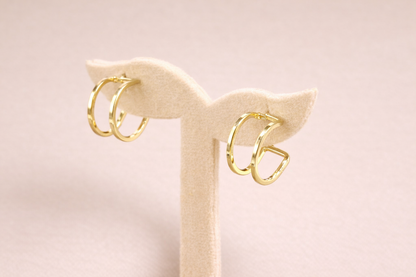 18 carat gold polish anti tarnish anti allergic fancy earring for girls