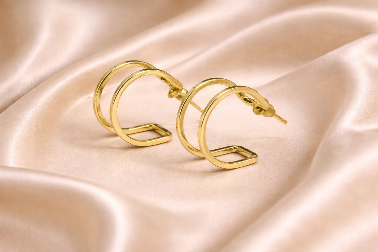 18kt Gold Polish Anti-Tarnish & Anti-Allergic Fancy Earring for Girls (Design 2)
