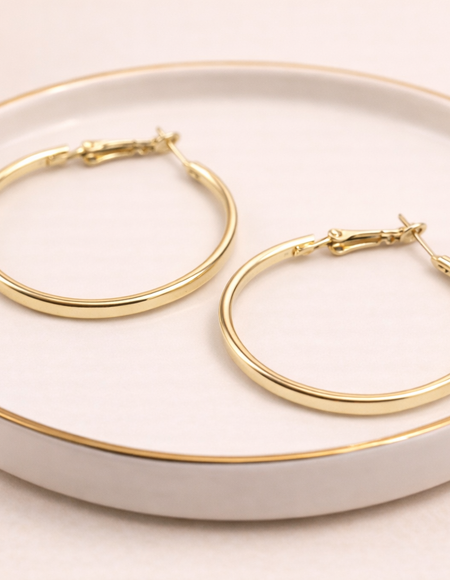 18 carat gold polish anti tarnish anti allergic fancy earring for girls