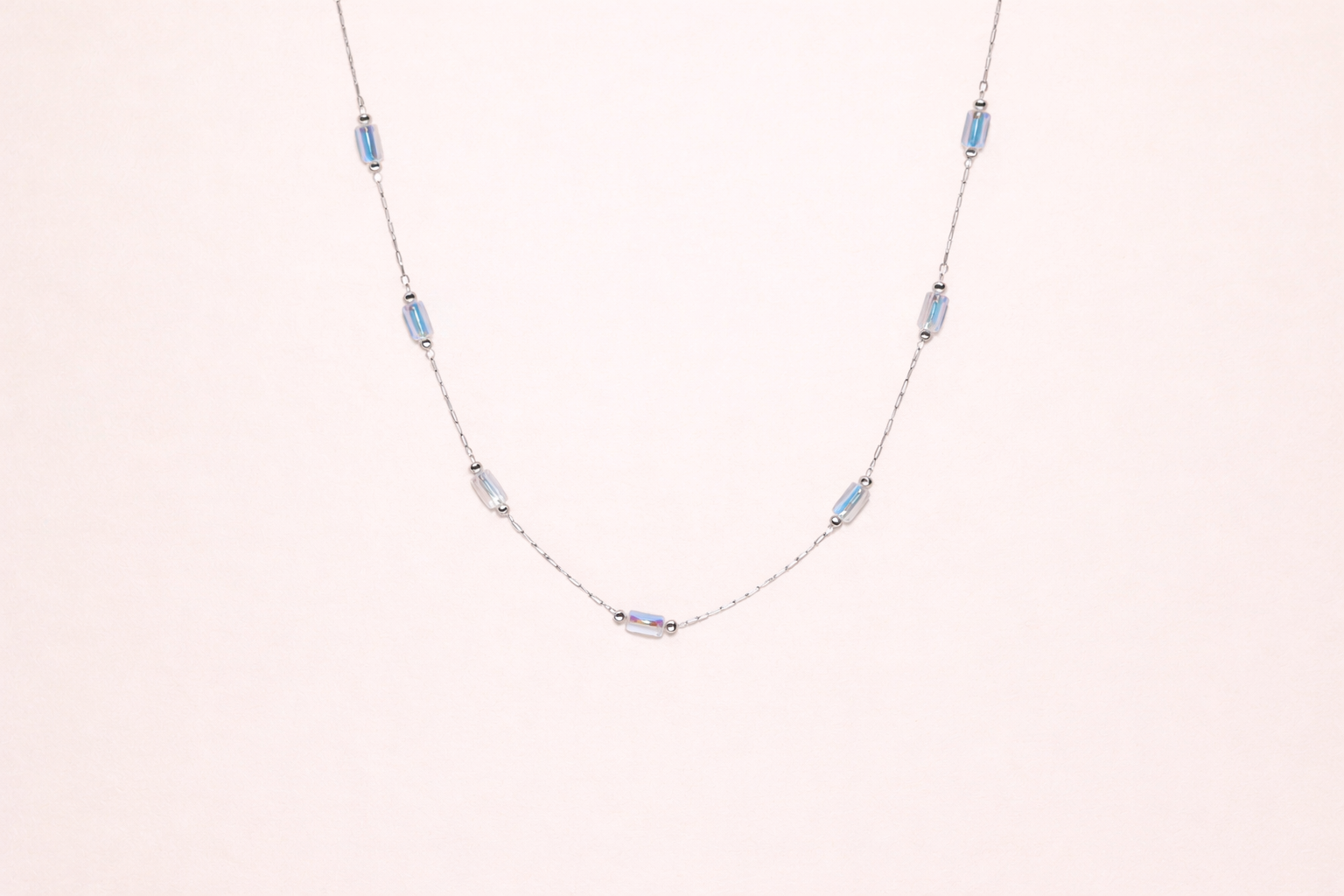 Stainless Steel Silver Polish Necklace Anti-Tarnish & Anti-Allergic for Girls (Design 1)
