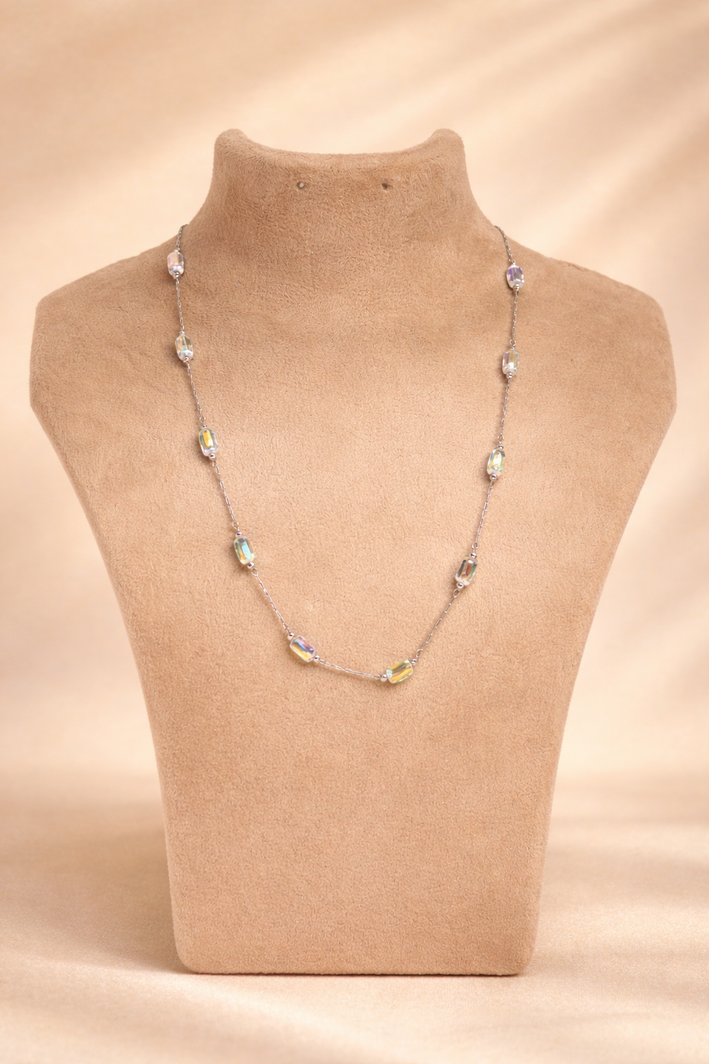 Stainless Steel Silver Polish Necklace Anti-Tarnish & Anti-Allergic for Girls (Design 1)