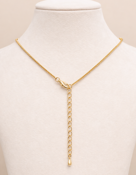 18kt gold polish fancy necklace with pearls anti tranish anti allergic for girls