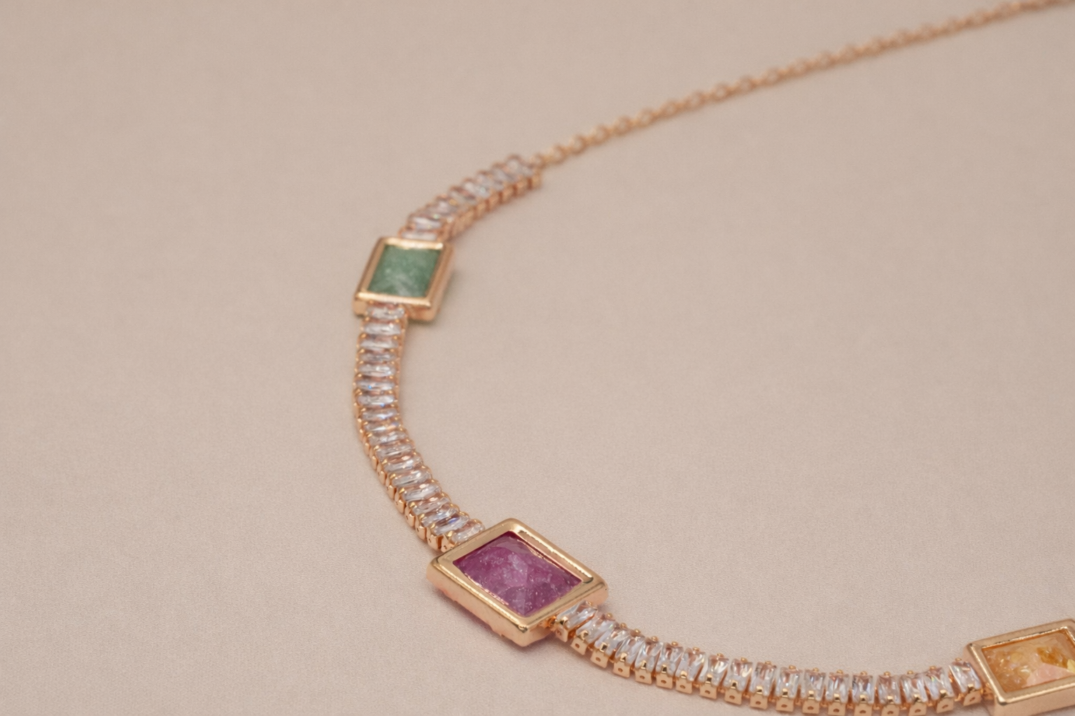 18kt Gold Polish Fancy Necklace for Girls Anti-Tarnish & Anti-Allergic (Design 3)
