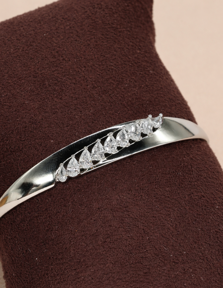 Stainless Steel Silver Cuff Bracelet