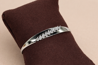 Stainless Steel Silver Cuff Bracelet
