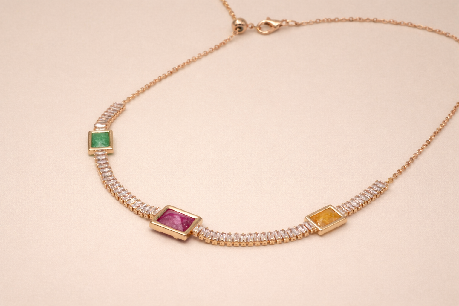 18kt Gold Polish Fancy Necklace for Girls Anti-Tarnish & Anti-Allergic (Design 3)