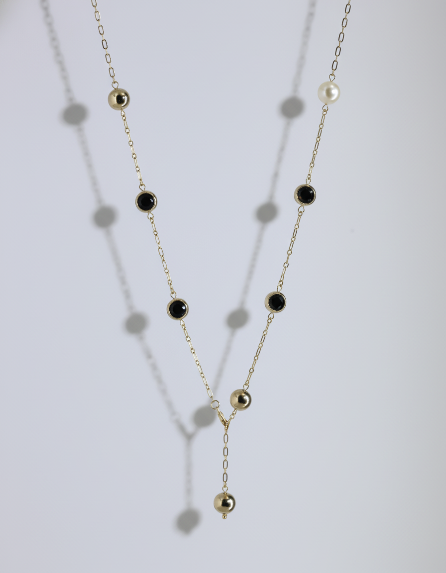 18kt Gold Polish Fancy Necklace Anti-Tarnish & Anti-Allergic for Girls (Design 1)