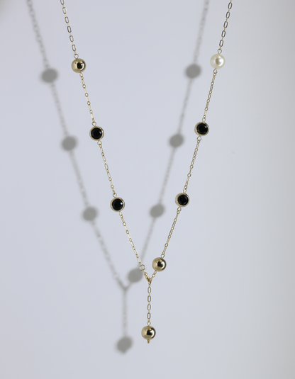 18kt gold polish fancy necklace anti tranish anti allergic for girls