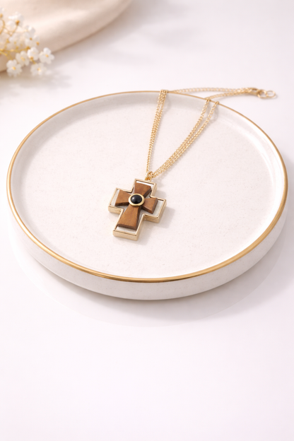 18kt gold plated necklace with pendant anti tranish anti allergic for girls