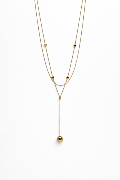 18kt gold polish necklace anti tranish anti allergic for girls
