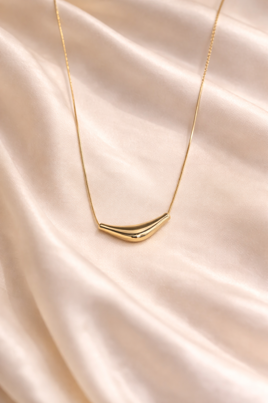 18kt Gold Polish Necklace Anti-Tarnish & Anti-Allergic for Girl