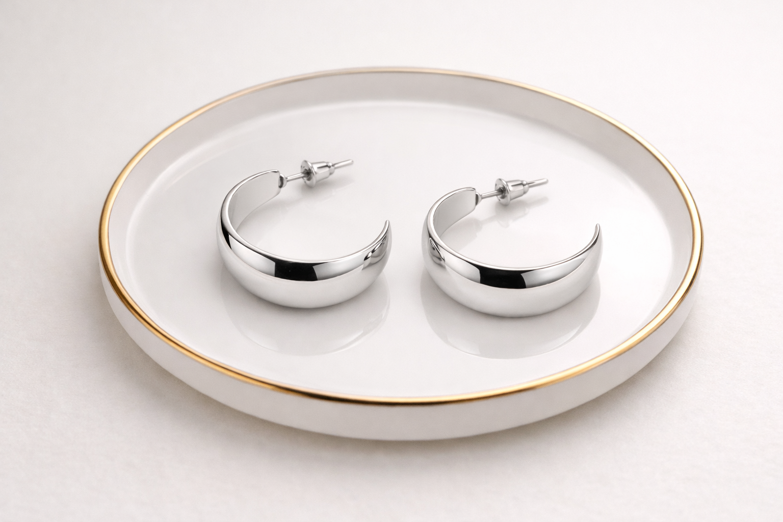Stainless Steel Silver Polish Anti-Tarnish & Anti-Allergic Earring for Girls