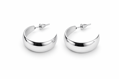 stainless steel silver polish anti tarnish anti allergic earring for girls