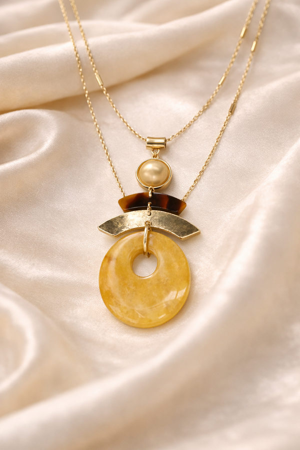 Necklace with Pendant for Women – 18K Gold Plated (Style 2)