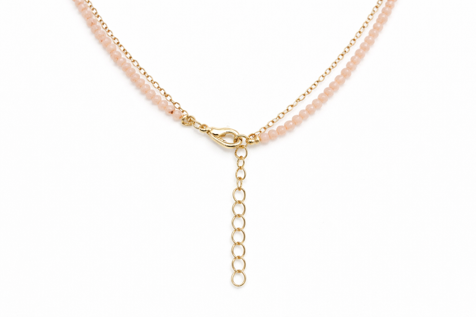 18kt Gold Polish Necklace with Bar Pendant Anti-Tarnish & Anti-Allergic for Girls
