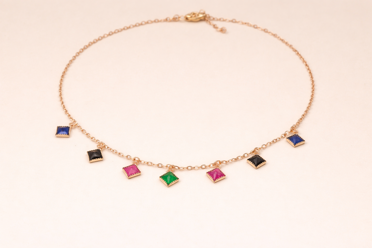 18kt Gold Polish Fancy Necklace for Girls Anti-Tarnish & Anti-Allergic (Design 2)