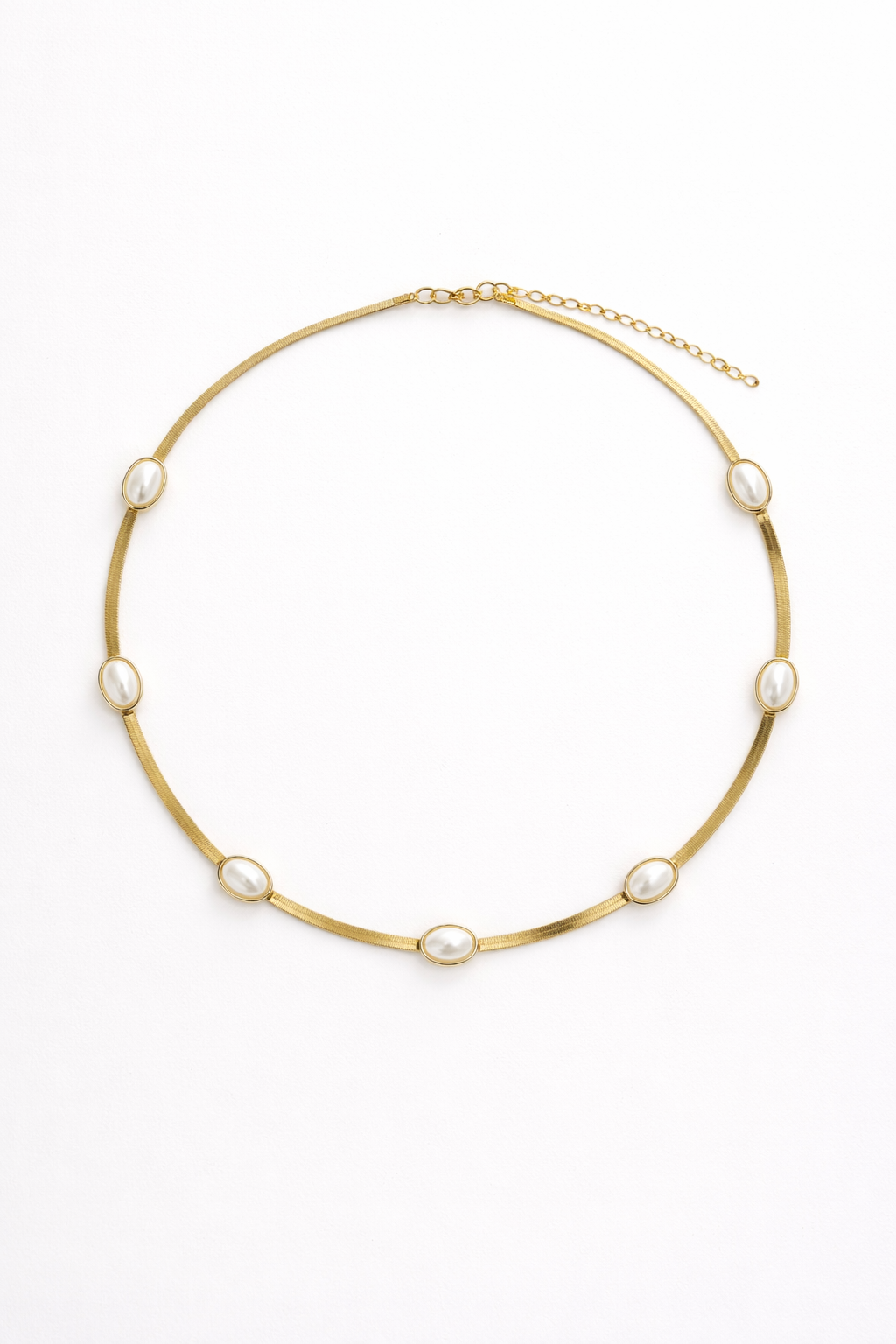 18kt Gold Polish Pearls Necklace Anti-Tarnish & Anti-Allergic for Girls