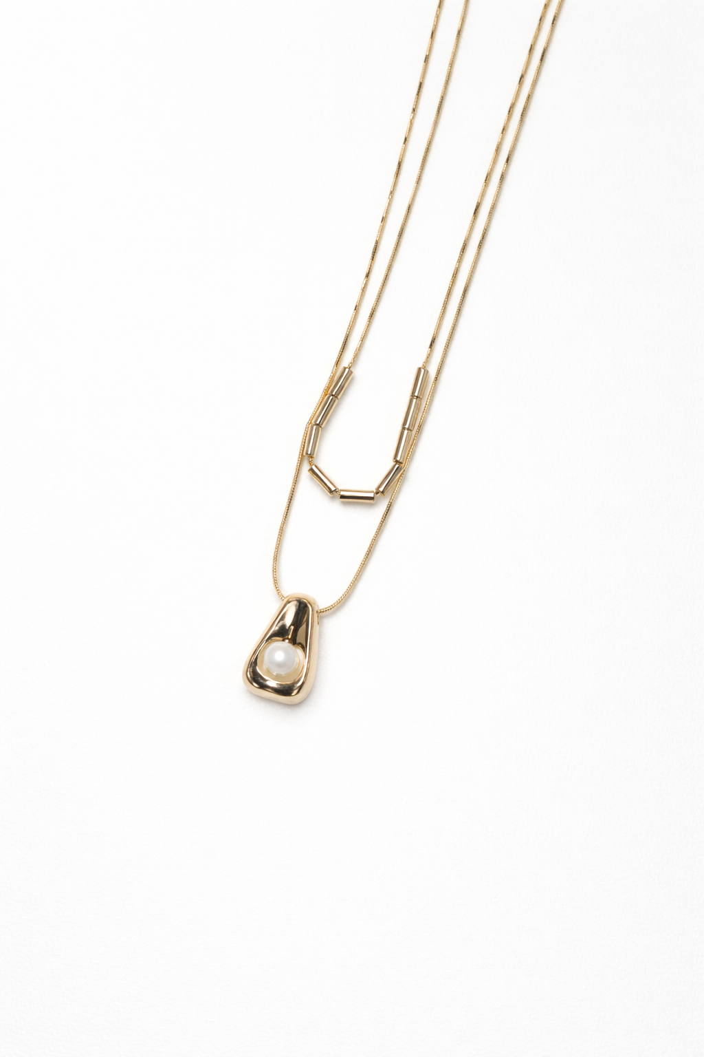 18kt Gold Polish Necklace with Lock Pendant Anti-Tarnish & Anti-Allergic for Girls