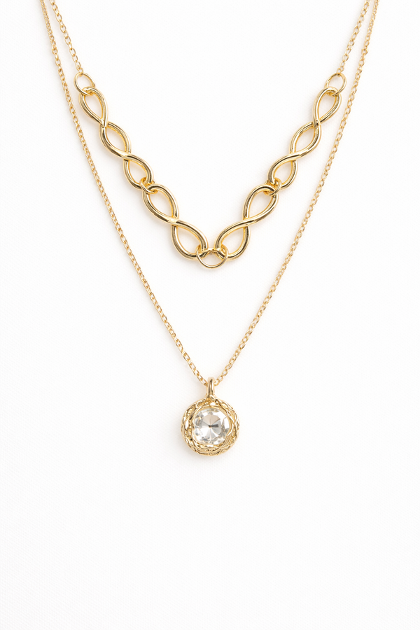 Necklace with Pearl Pendant for Women – 18K Gold Plated
