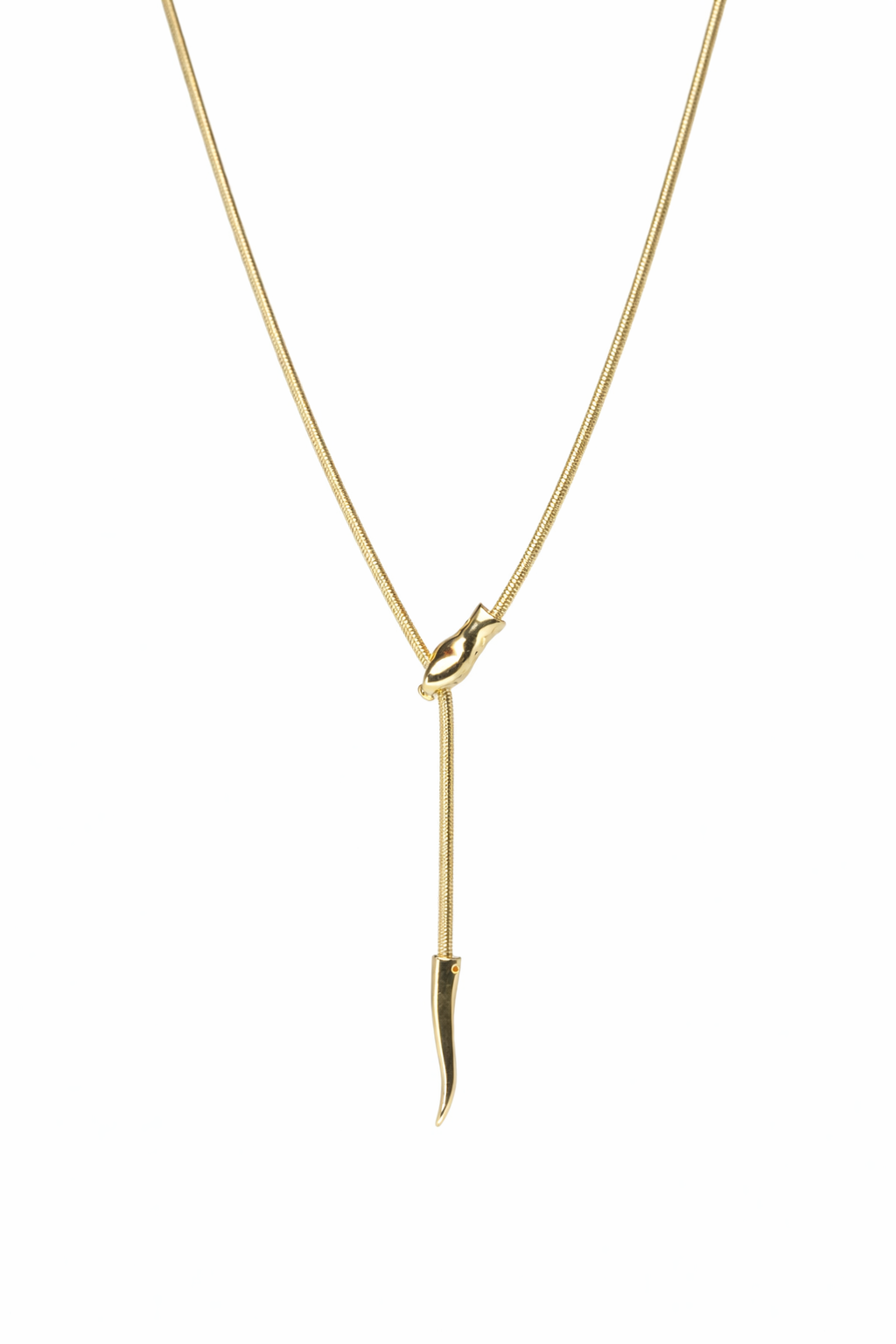 18kt Gold Polish Y Shape Necklace Anti-Tarnish & Anti-Allergic for Girls