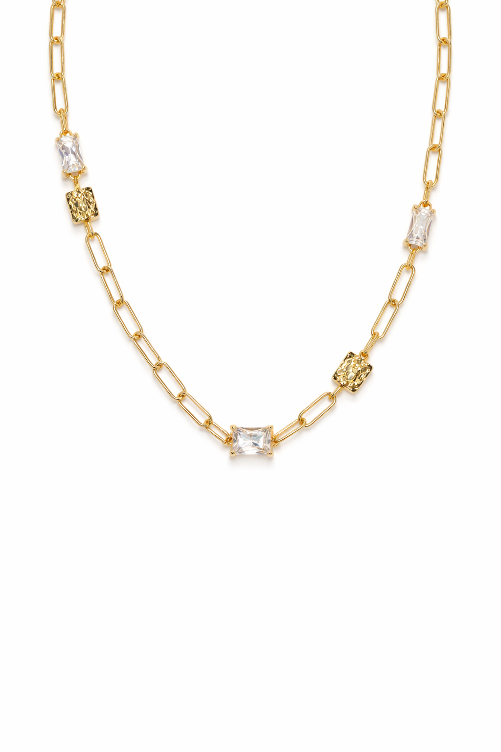 18kt Gold Plated Swarovski Crystal Necklace Anti-Tarnish & Anti-Allergic for Girls