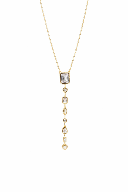 18kt gold polish necklace with diamond anti tranish anti allergic for girls