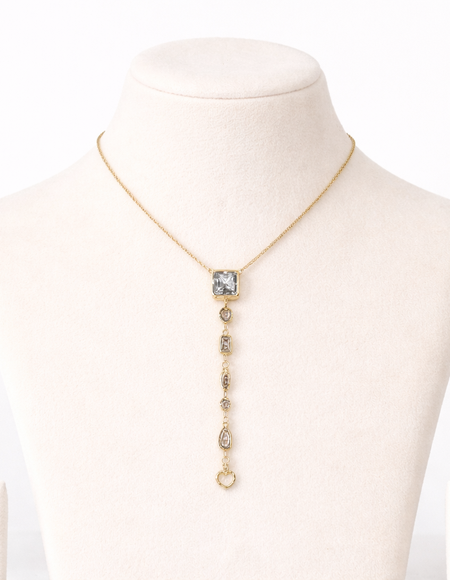 18kt gold polish necklace with diamond anti tranish anti allergic for girls