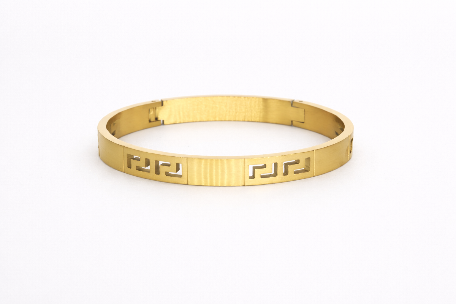 Men Gold Plated Stainless Steel Kada Anti-Tarnish & Anti-Allergic