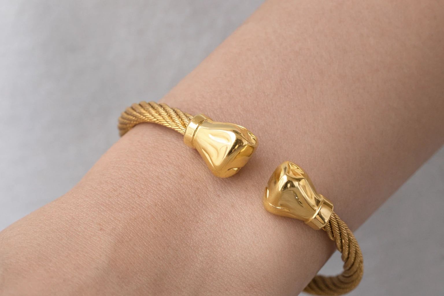 18kt Gold-Toned Kada with Stylish Design for Men Anti-Tarnish & Anti-Allergic