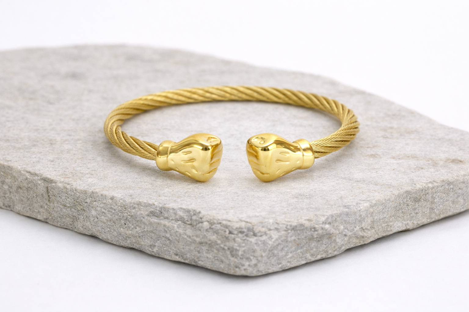 18kt Gold-Toned Kada with Stylish Design for Men Anti-Tarnish & Anti-Allergic