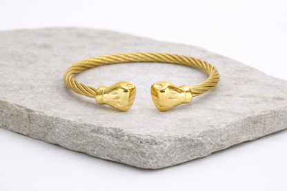 18 carat gold-toned kada with slylish design for mens anti tranish anti allergic