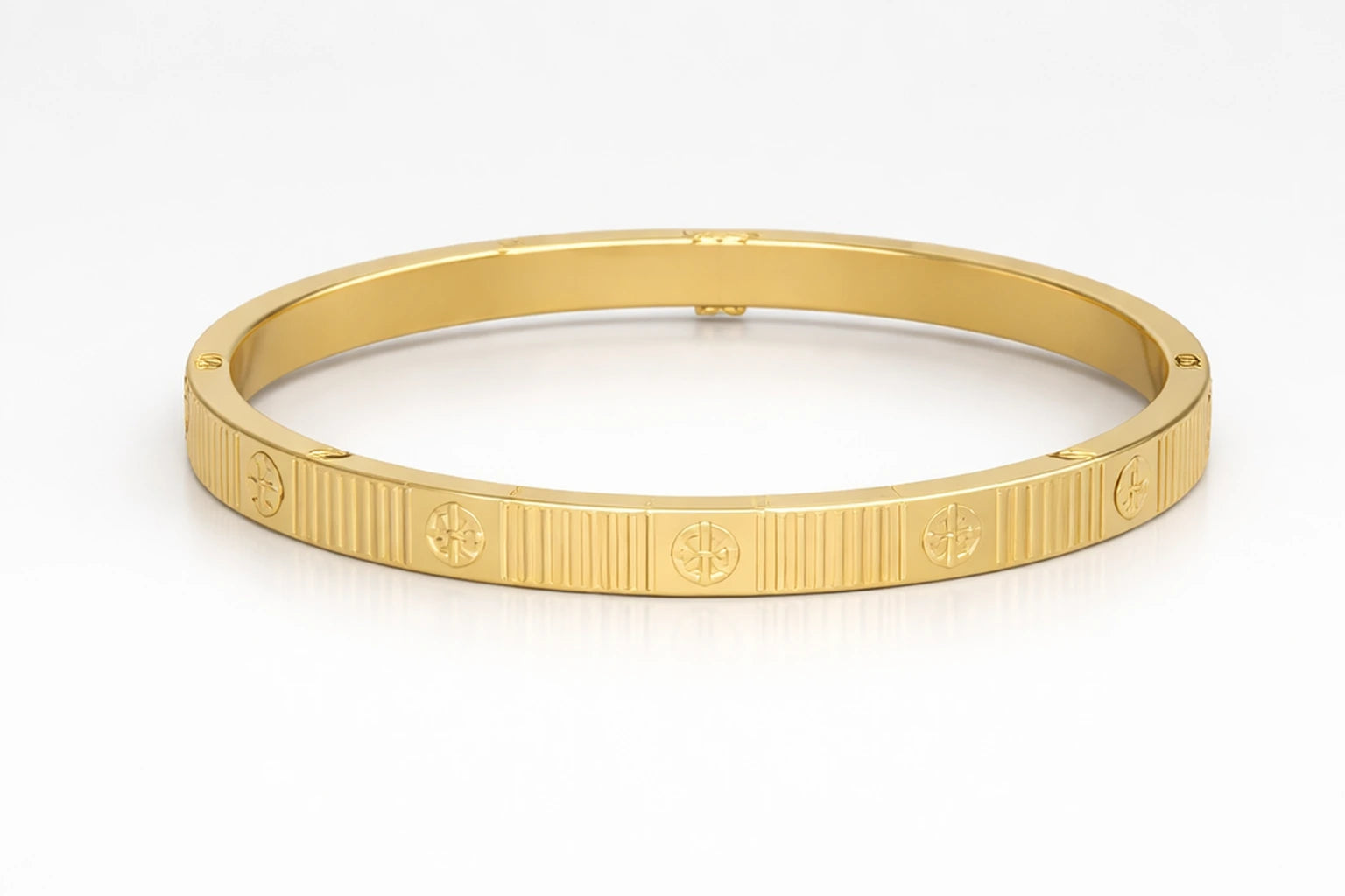 Luxury 18kt Gold-Plated Stylish Kada Anti-Tarnish & Anti-Allergic
