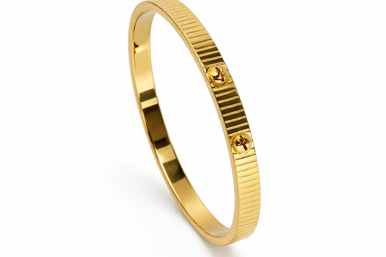 Luxury 18kt Gold-Plated Stylish Kada Anti-Tarnish & Anti-Allergic