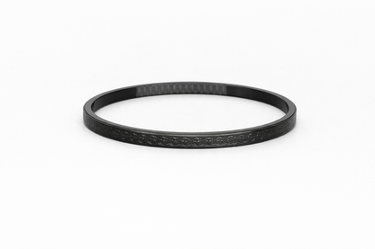 stylish black polish stinless steel triple-layered gold ,silver rope