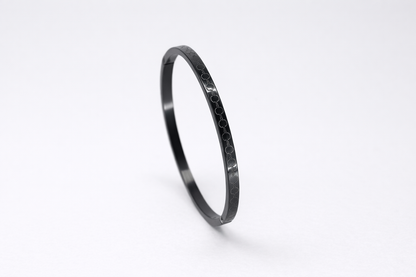 black polish stainless steel kada anti tranish anti allergic