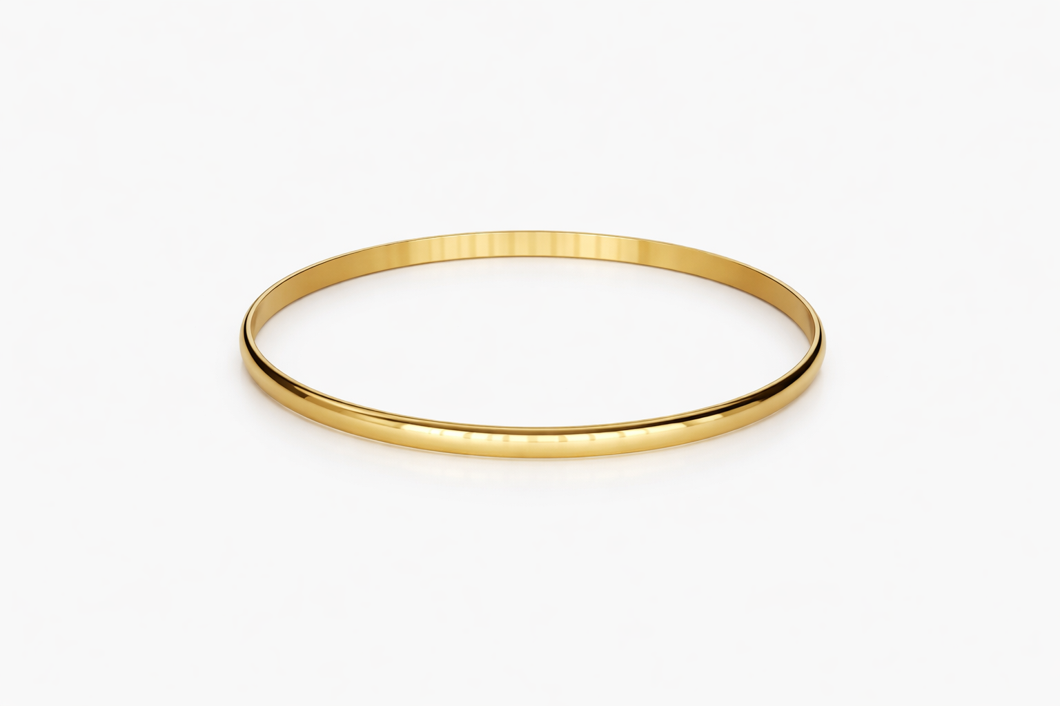 18kt Gold Gold Plated Bangle-Style Kada Anti-Tarnish & Anti-Allergic