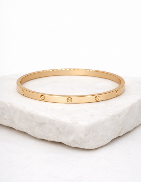 18 kart Rose gold ladies kada bracelet and anti tranish anit allergic