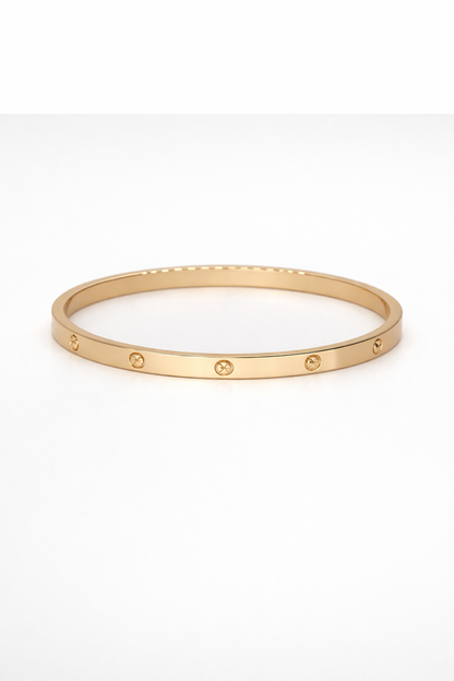 18 kart Rose gold ladies kada bracelet and anti tranish anit allergic