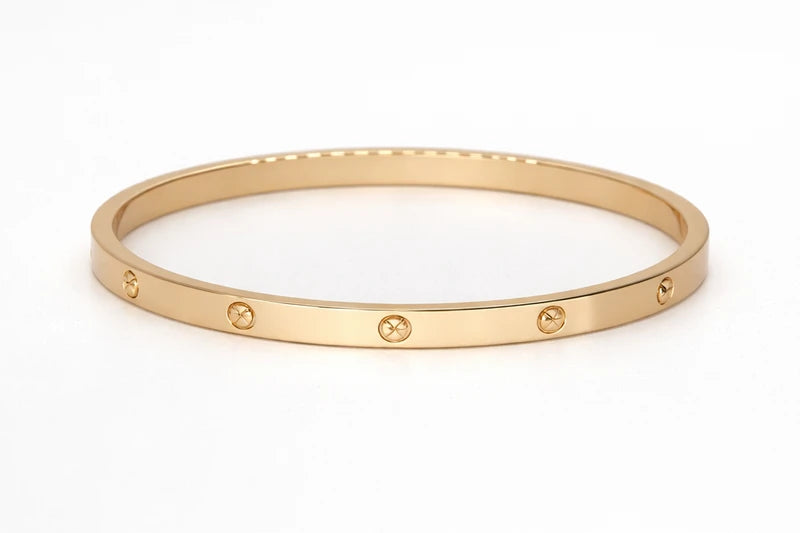 18kt Rose Gold Plated Ladies Kada Bracelet and Anti-Tarnish & Anti-Allergic