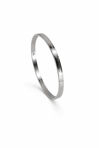 stainless steel silver plated plain kada for mens anti tranish anti allergic