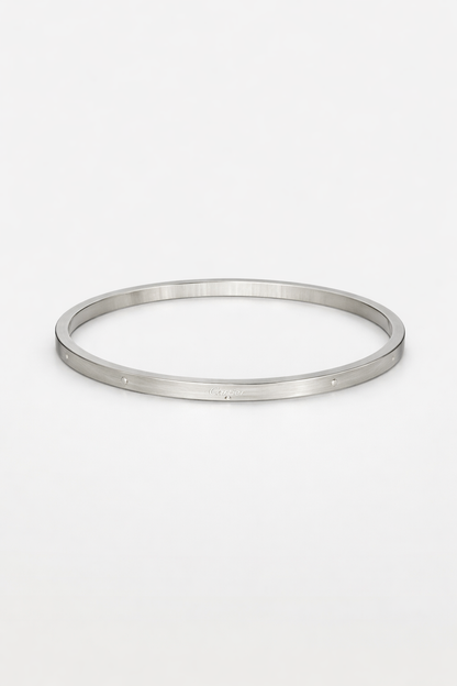 stainless steel silver plated plain kada for mens anti tranish anti allergic