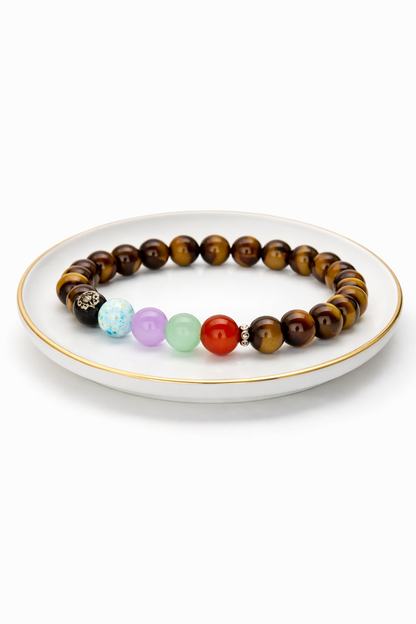 tiger eye 7 chakra bracelet