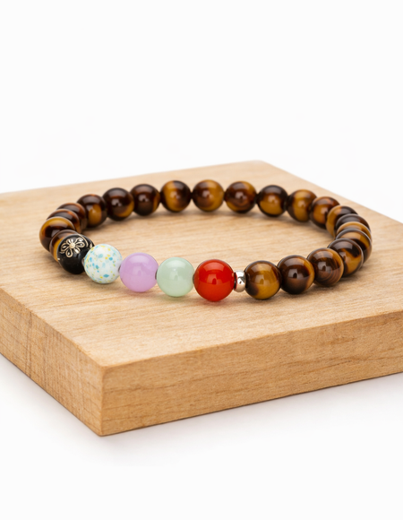 tiger eye 7 chakra bracelet