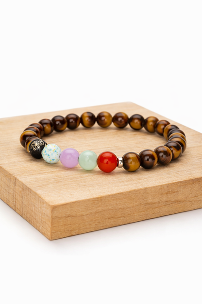 tiger eye 7 chakra bracelet